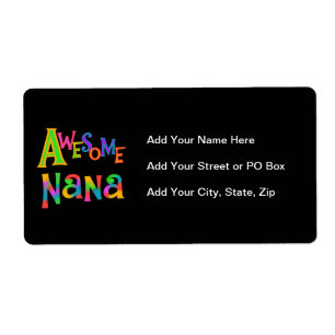 Étiquette Des T-shirts et cadeaux superbes Nana