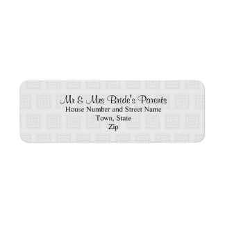 Étiquette Design mariage en gris pâle avec Carré.