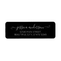 Design moderne Calligraphie Script Classic Noir