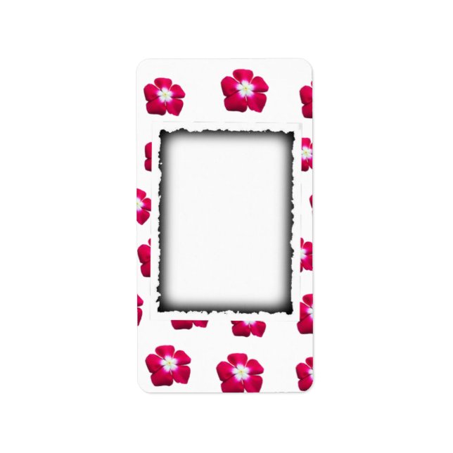 Étiquette Design rose (Devant)