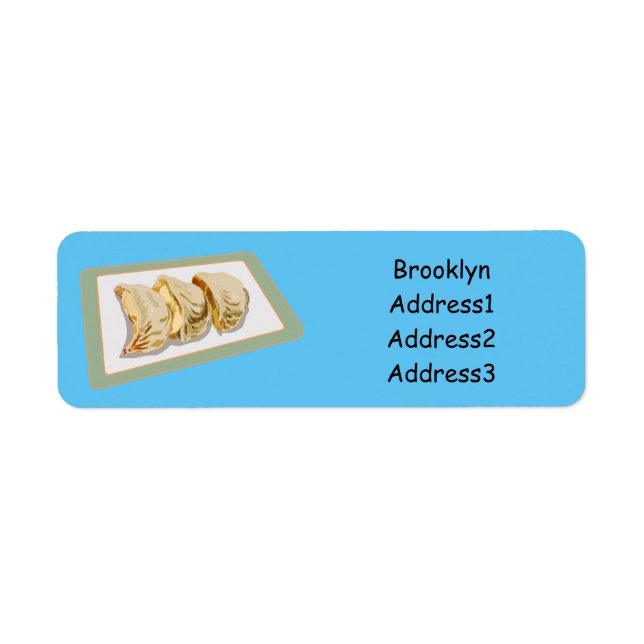 Étiquette Dessin de Jiaozi / Chinese dumplings (Devant)