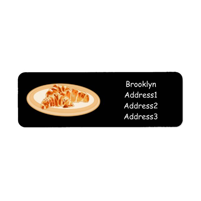 Étiquette Dessin du Croissant (Devant)