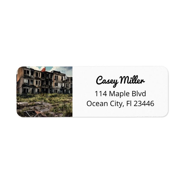 Étiquette Destruction post-apocalyptique | Bâtiments abandon (Devant)