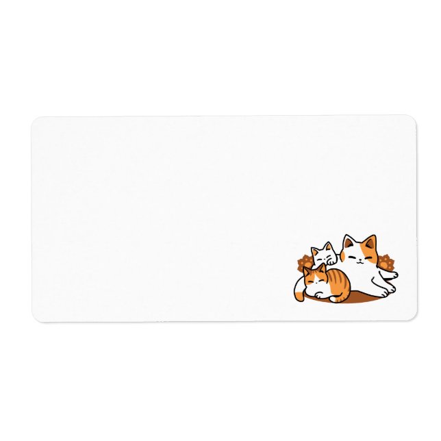 Étiquette Détendez-vous Art Chat - 'Laze Furr Days' pour les (Devant)