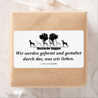 Étiquette Deutsche Doggen Briefaufkleber