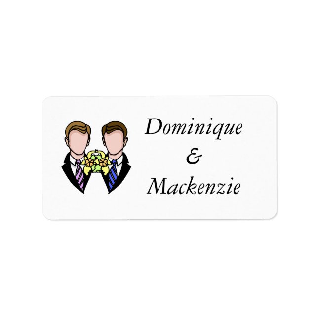 Étiquette Deux pièces (Devant)