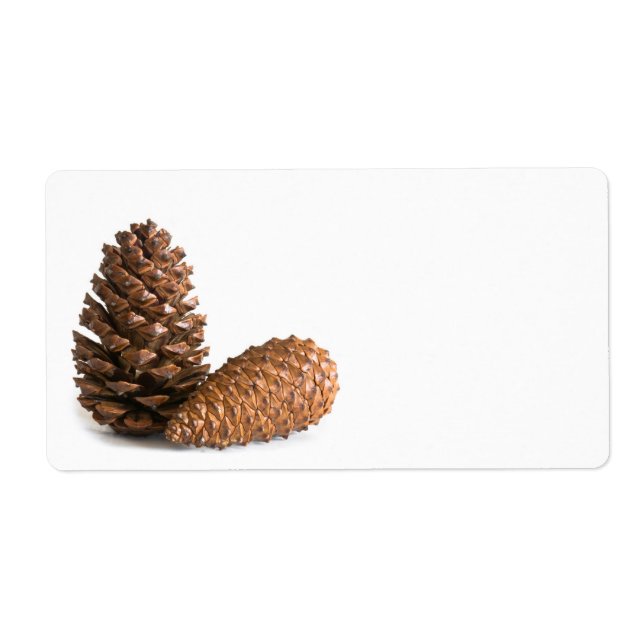 Étiquette Deux pinecones (Devant)