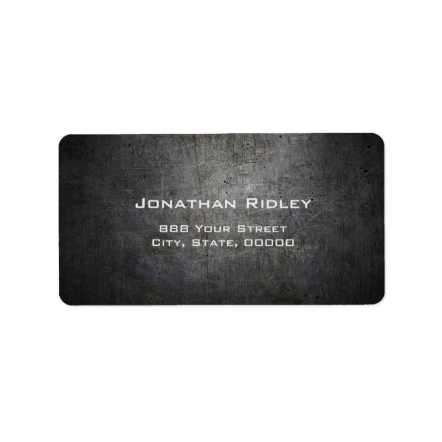 Étiquette d'expédition Black METAL (Devant)