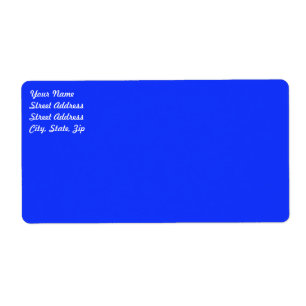 Étiquette d'expédition bleu clair