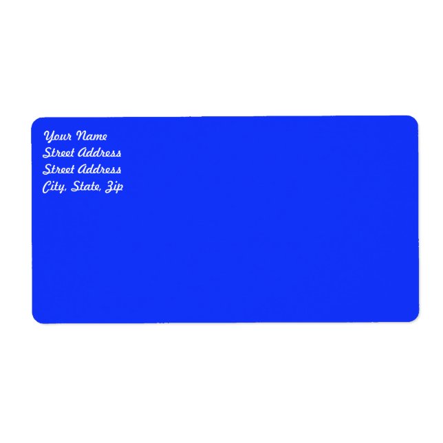 Étiquette d'expédition bleu clair (Devant)
