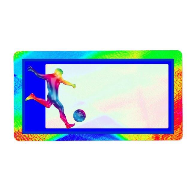 Étiquette d'expédition des lumières de football (Devant)