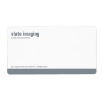 Étiquette d'expédition du panneau de configuration