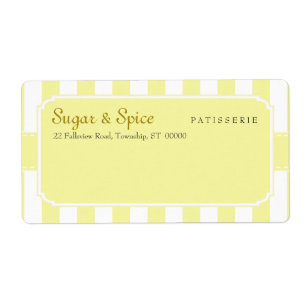 Étiquette d'expédition en pastel de Patisserie