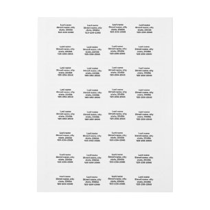 étiquette d'expédition personnalisée simple et min