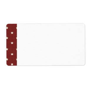 Étiquette d'expédition rouge americana de blanc