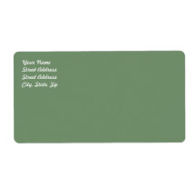 Étiquette d'expédition Sage Green