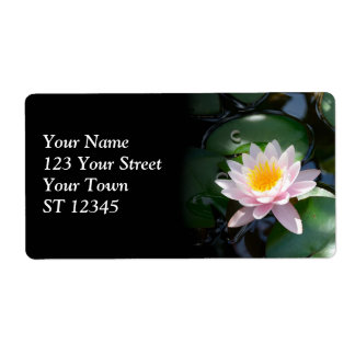 Étiquette d'expédition Water Lily
