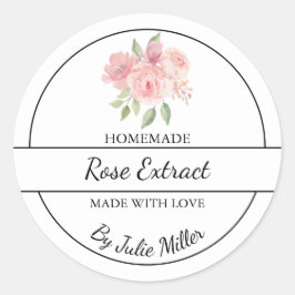 Étiquette d'extraction de Rose maison simple