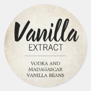 Étiquette d'extraction de vanille personnalisable