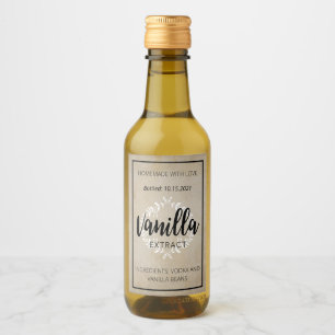 Étiquette d'extrait de vanille personnalisable VE0