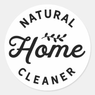 Étiquette d'huile essentielle de nettoyant maison