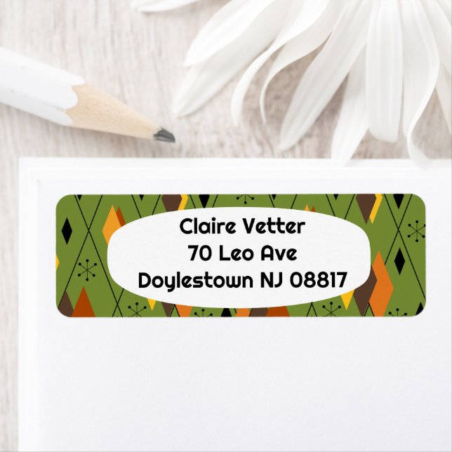 Étiquette Diamants atomiques des années 1970 (En situation)