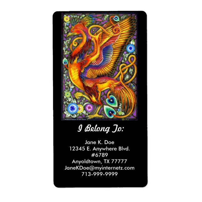 Étiquette d'identification d'élipharon (Devant)