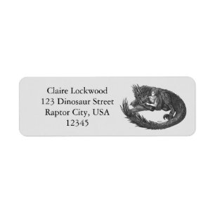 Étiquette Dinosaure endormi