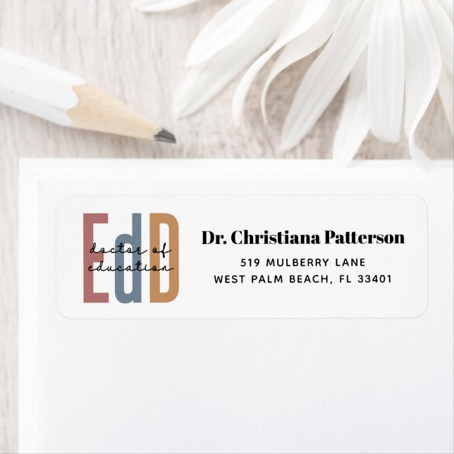 Étiquette Diplôme D'Études De L'EdD Personnalisé (En situation)