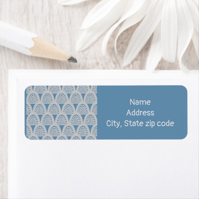 Étiquette Domes Art déco (En situation)