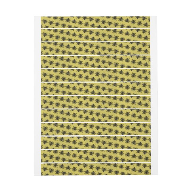 Étiquette d'or abeilles Tamper-Proof Sceau (Feuille)