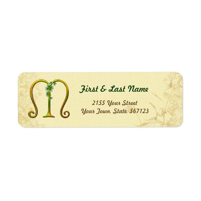 Étiquette d'or d'Irlande (Devant)