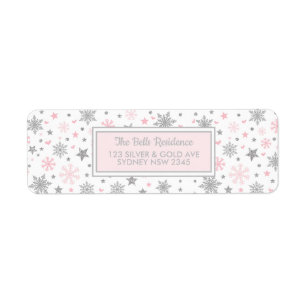 Étiquette Douche de fête d'anniversaire d'argent de rose de