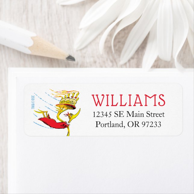 Étiquette Dr Seuss | Joyeux anniversaire pour vous (En situation)