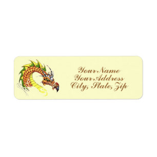 Étiquette Dragon féroce