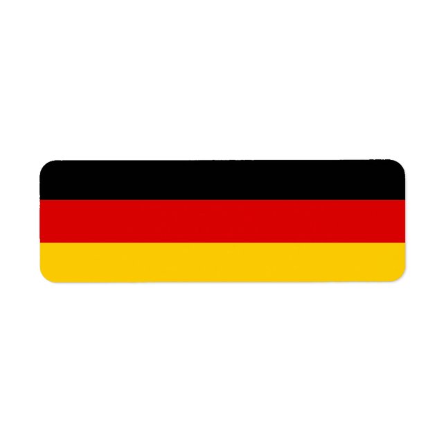 Étiquette Drapeau Allemagne (Devant)