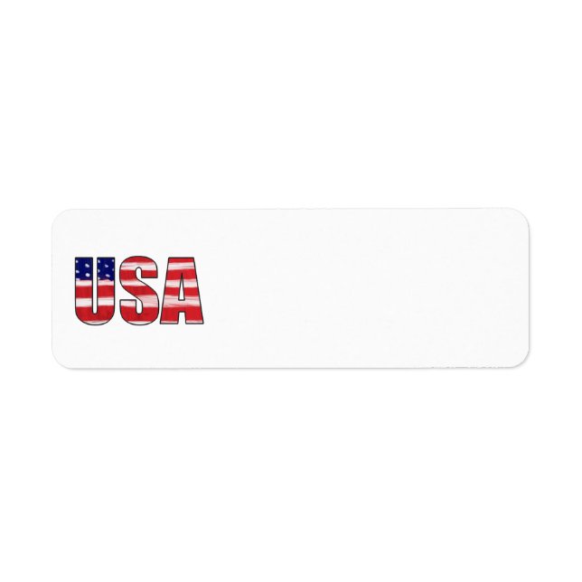 Étiquette Drapeau américain (Devant)