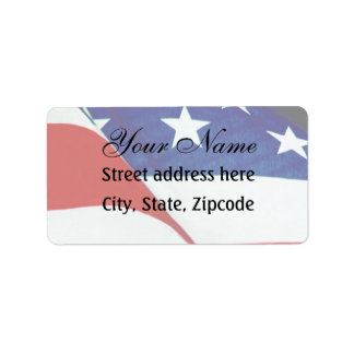 Étiquette Drapeau américain