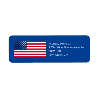 Étiquette Drapeau Américain Personnalisé Patriotique Personn