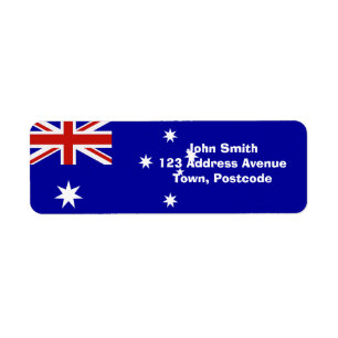 Étiquette Drapeau australien
