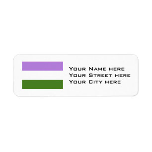 Étiquette Drapeau de fierté genderqueer
