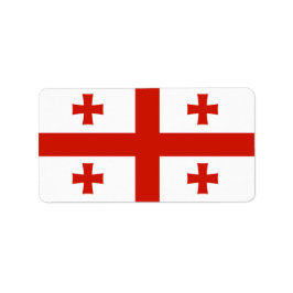 Étiquette Drapeau de Géorgie