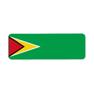 Étiquette Drapeau de Guyana