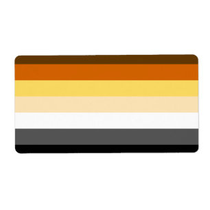 Étiquette Drapeau de la Fraternité des ours gays