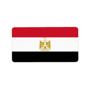 Étiquette Drapeau de l'Égypte