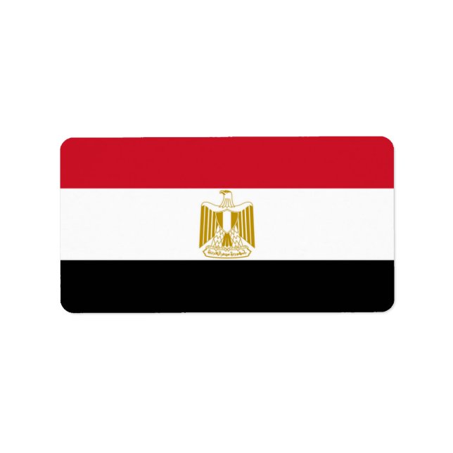 Étiquette Drapeau de l'Égypte (Devant)