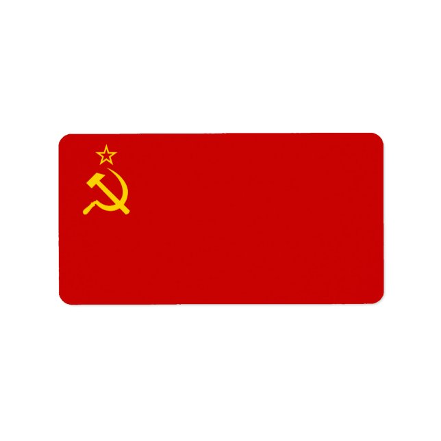 Étiquette drapeau de l'URSS (Devant)