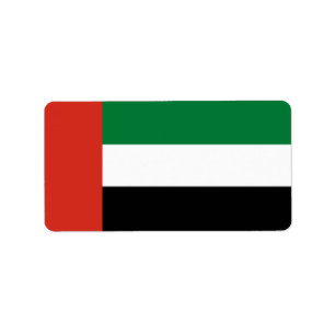 Étiquette Drapeau des Émirats arabes unis