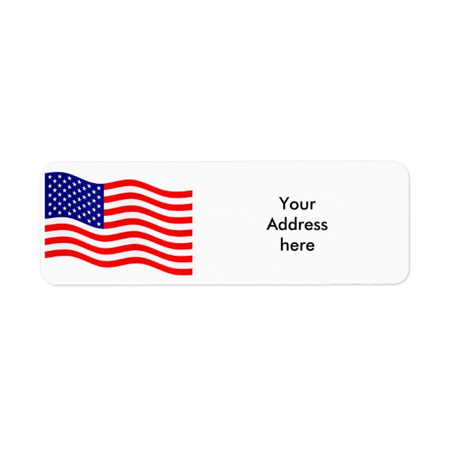 Étiquette Drapeau des Etats-Unis d'Amérique - vos idées (Devant)
