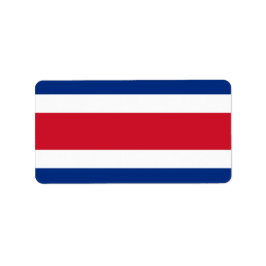 Étiquette Drapeau du Costa Rica